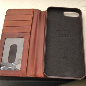 Leather IPhone 7plus wallet case